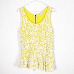 Anthropologie Meadow Rue Emilia Peplum Top